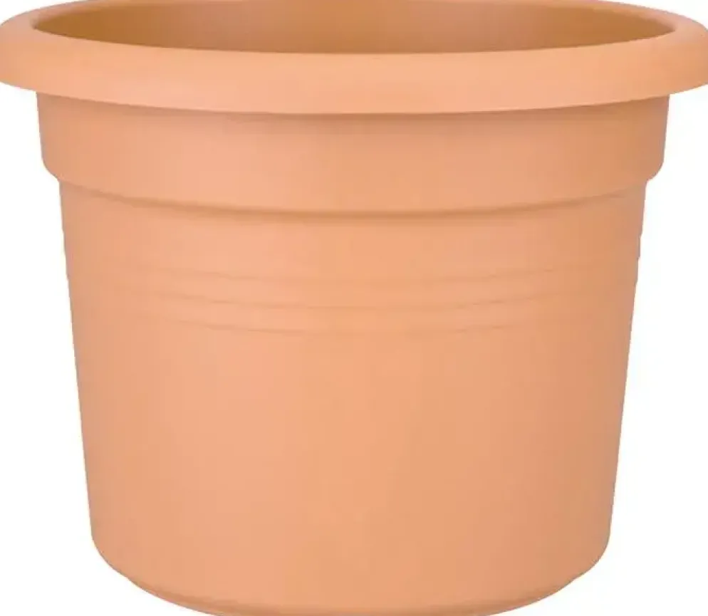 Elho green basics cilinder bloempot 40 cm mild terra