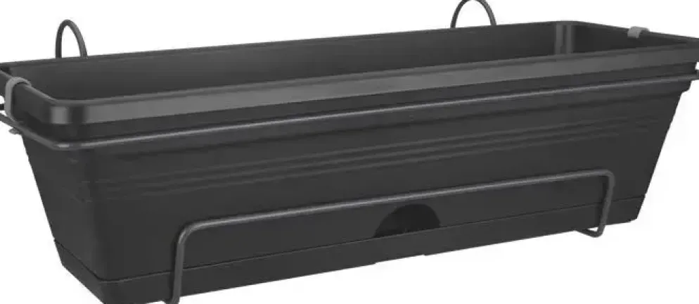Elho green basics plantenbak 50 cm living black