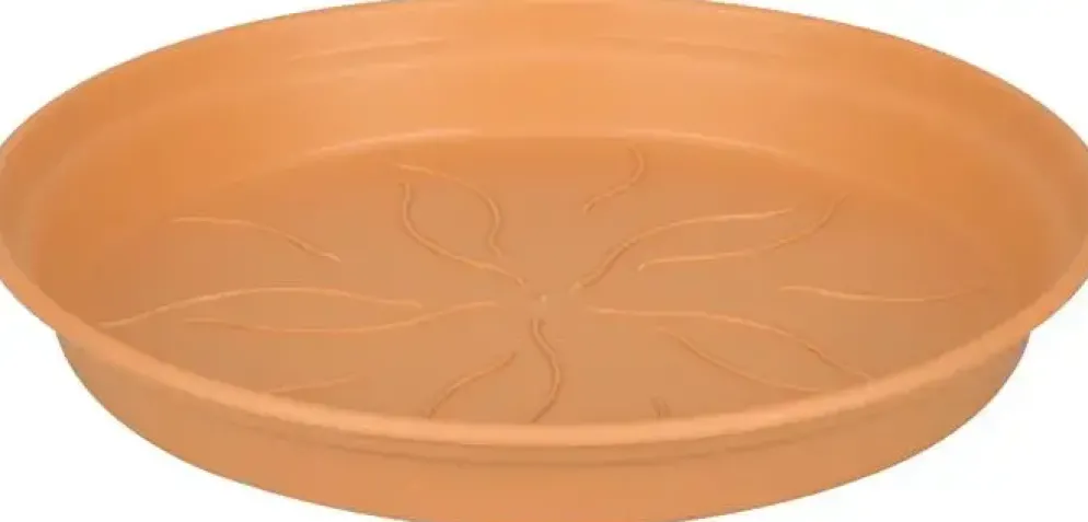 Elho green basics schotel 10 cm mild terra