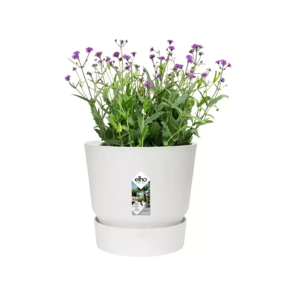 Elho Greenville bloempot 25 cm wit