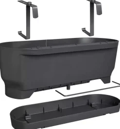 Elho greenville easy balcony 52 cm Living black