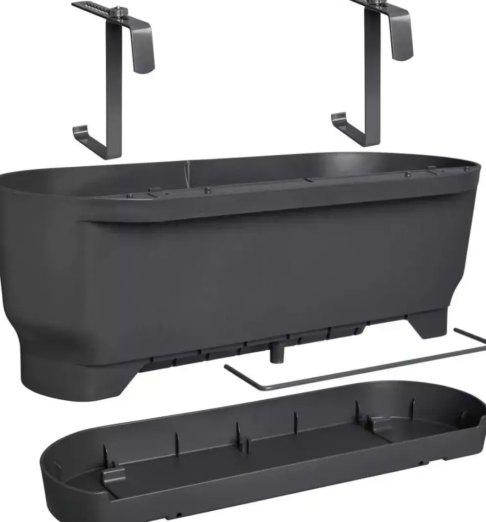 Elho greenville easy balcony 52 cm Living black