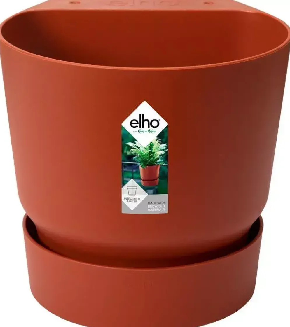 Elho greenville easy hanger single brique