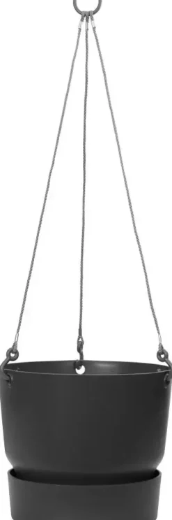 Elho Greenville Hangschaal kunststof 24 cm living black
