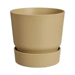 Elho Greenville Round 20cm Goudkleurig Zand