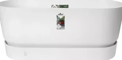 Elho Greenville terrace Trough kunststof bloembak 80 wit