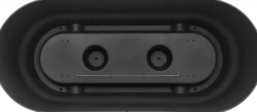 Elho Greenville terrace Trough kunststof bloembak 80 living black