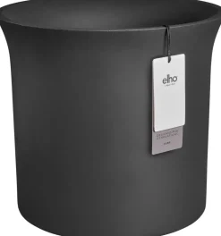 Elho June Tulip 47 - Zwart - Ø 47 x H 43 cm - Binnen en Buiten - 100% gerecycled