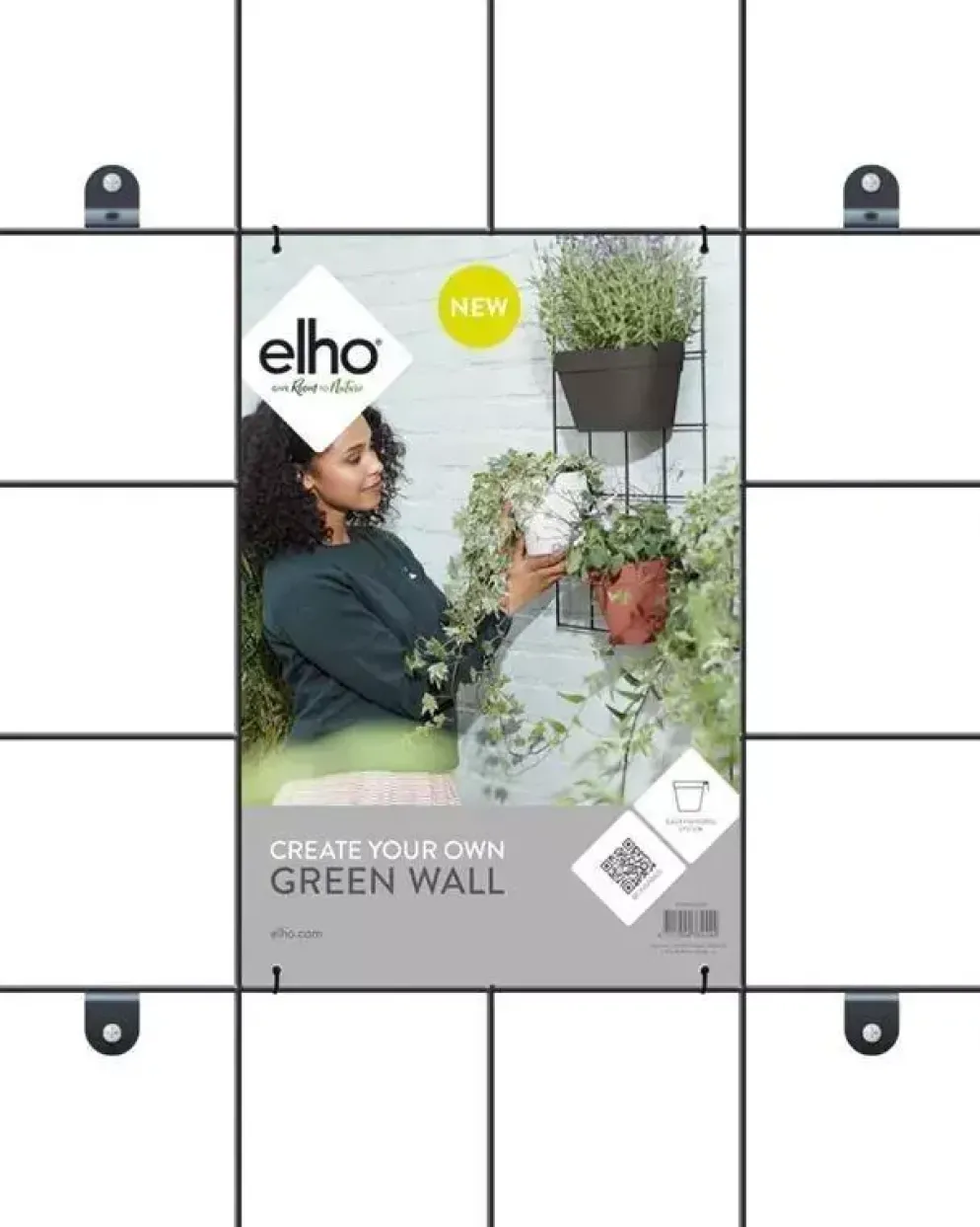 Elho loft urban green wall rek living black