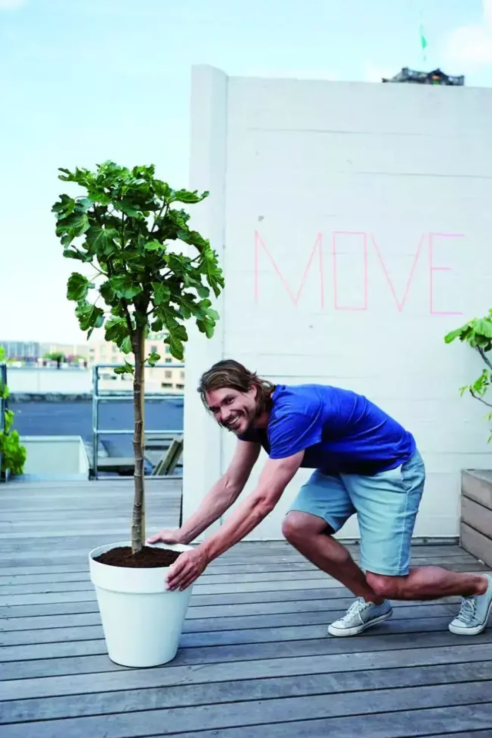 Elho loft urban rond weels bloempot 50 cm wit