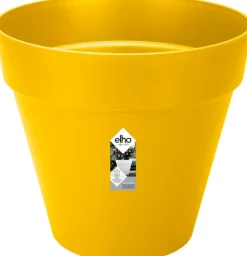 Elho loft urban rond weels bloempot 50 cm Oker