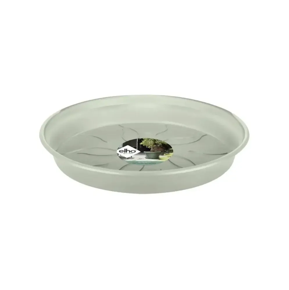 Elho schotel green basics 10cm steengroen