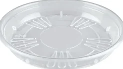 Elho uni-schotel rond 37 cm transparant