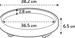 Elho universele planttaxi 40 cm antraciet