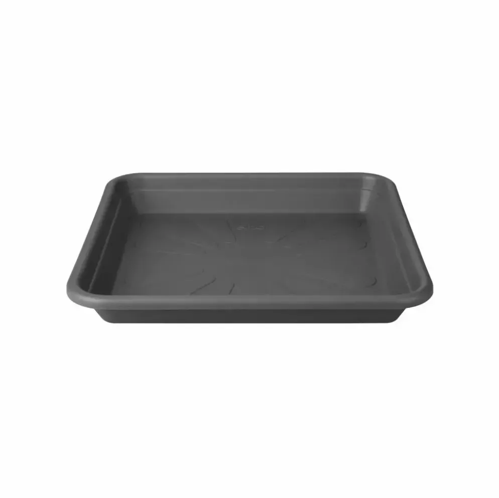 Elho universele schotel vierkant 20 cm antraciet