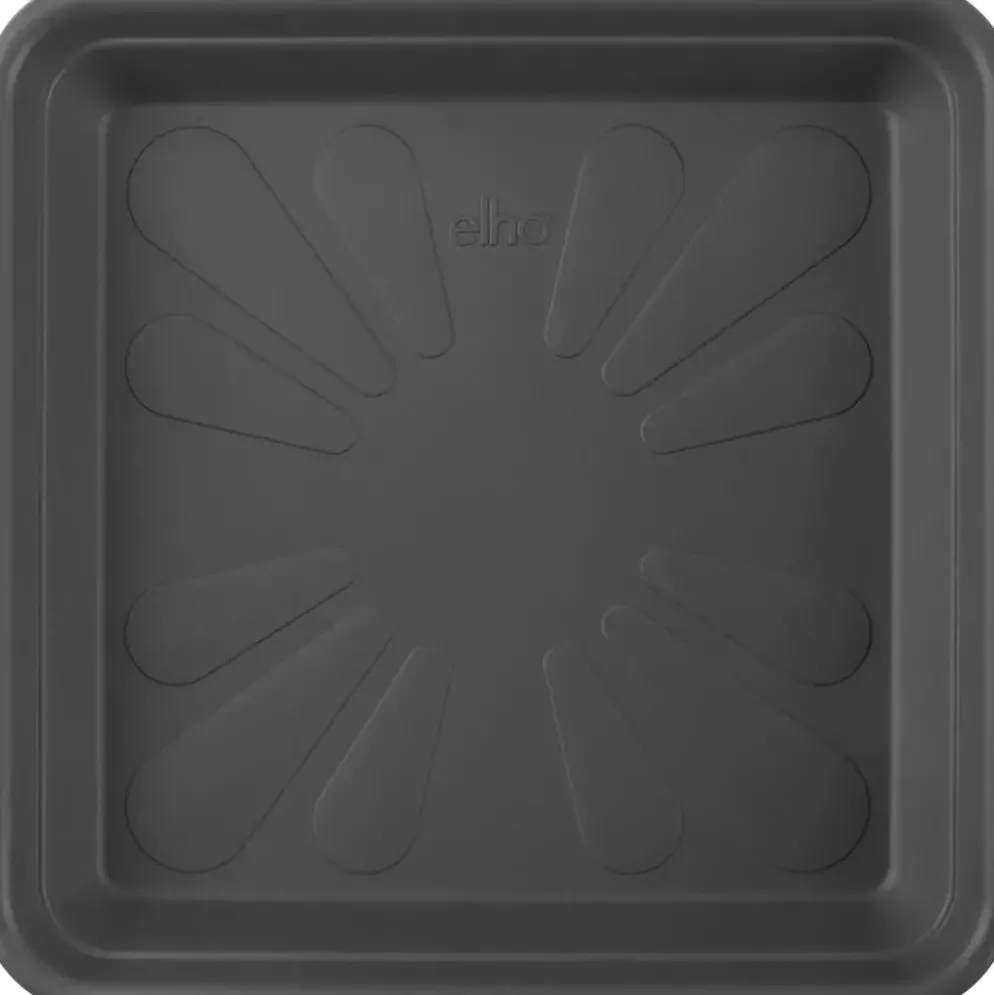 Elho universele schotel vierkant 35 cm antraciet