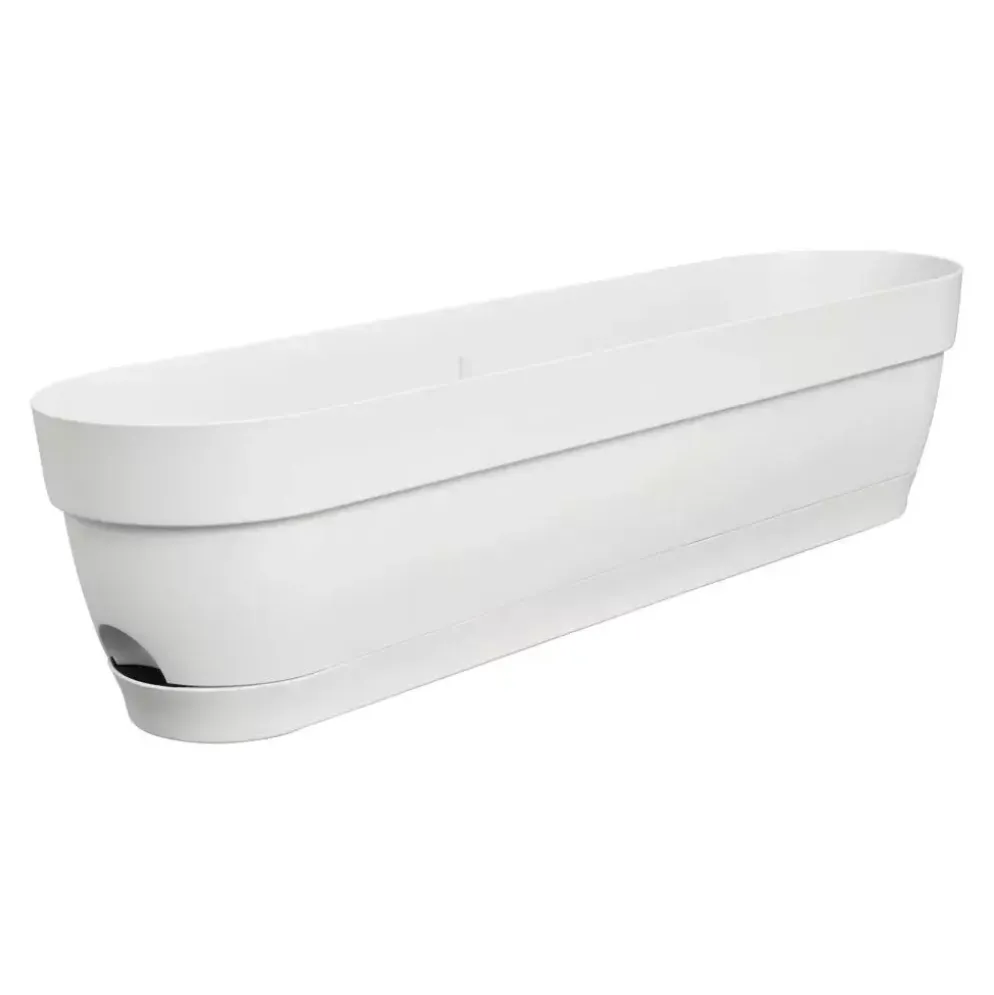 Elho Vibia Campana balkonbak 70cm zijde wit