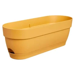 Elho Vibia Campana balkonbak 50 cm honing geel