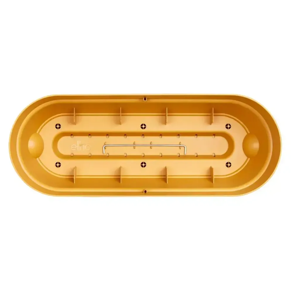 Elho Vibia Campana balkonbak 50 cm honing geel