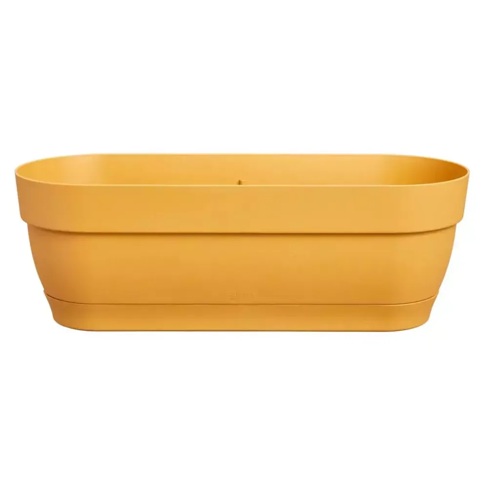 Elho Vibia Campana balkonbak 50 cm honing geel