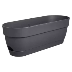 Elho Vibia Campana balkonbak 50 cm antraciet
