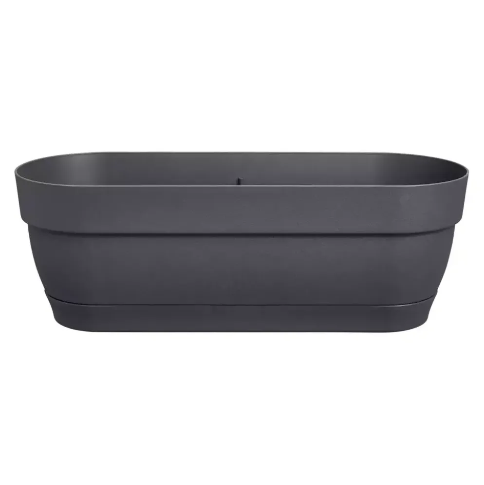 Elho Vibia Campana balkonbak 50 cm antraciet