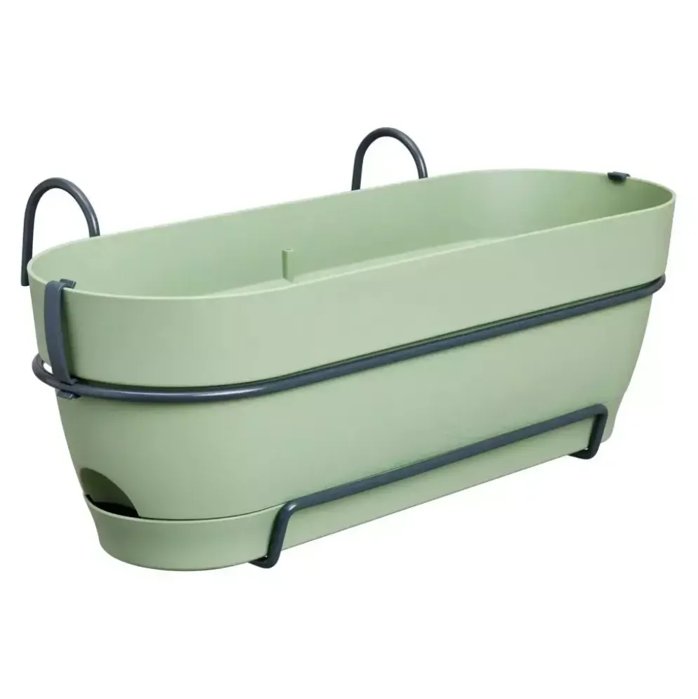Elho Vibia Campana balkonbak Allin1 50 cm pistache groen