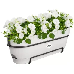 Elho Vibia Campana balkonbak Allin1 50 cm zijde wit