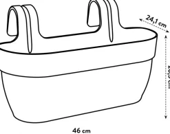 Elho Vibia Campana balkonbak easy hanger large terra