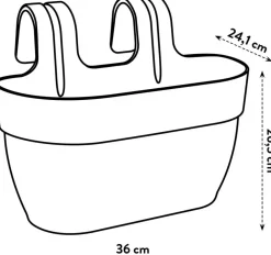 Elho Vibia Campana balkonbak easy hanger medium terra
