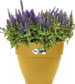 Elho Vibia Campana bloempot rond 35 cm honinggeel