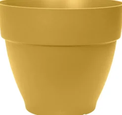 Elho Vibia Campana bloempot rond 30 cm honinggeel