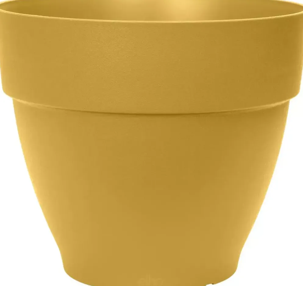 Elho Vibia Campana bloempot rond 30 cm honinggeel