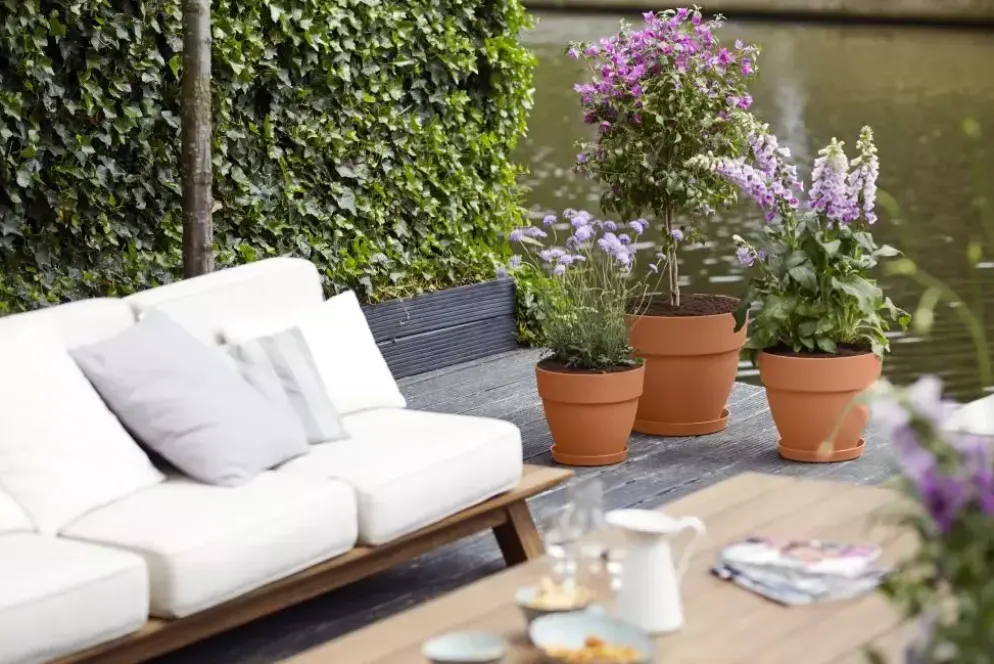 Elho Vibia Campana bloempot rond 20 cm terra