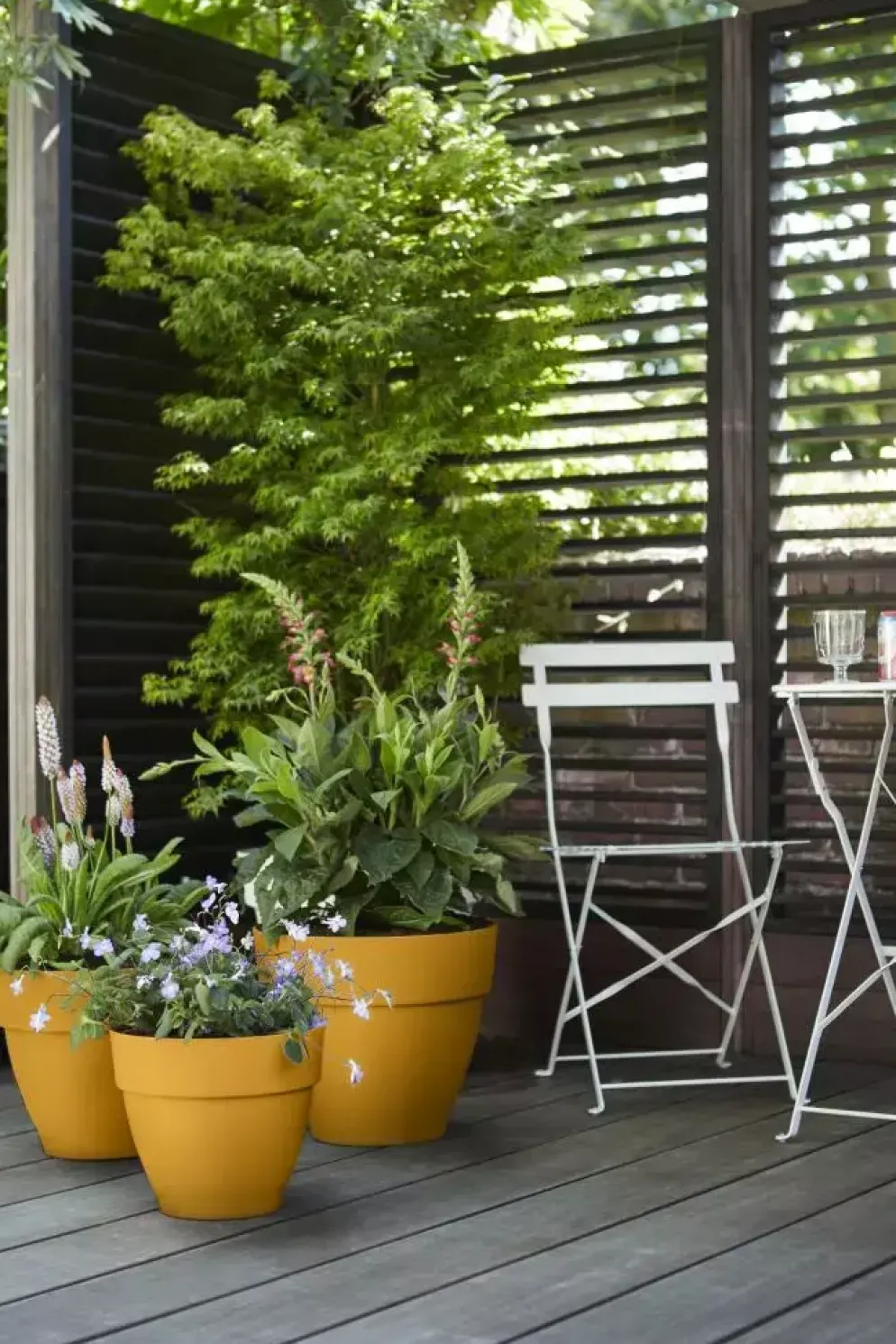 Elho Vibia Campana bloempot rond 20 cm honinggeel