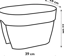 Elho Vibia Campana flower bridge 40cm terra