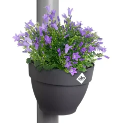 Elho Vibia Campana regenpijpbakje 22cm antraciet