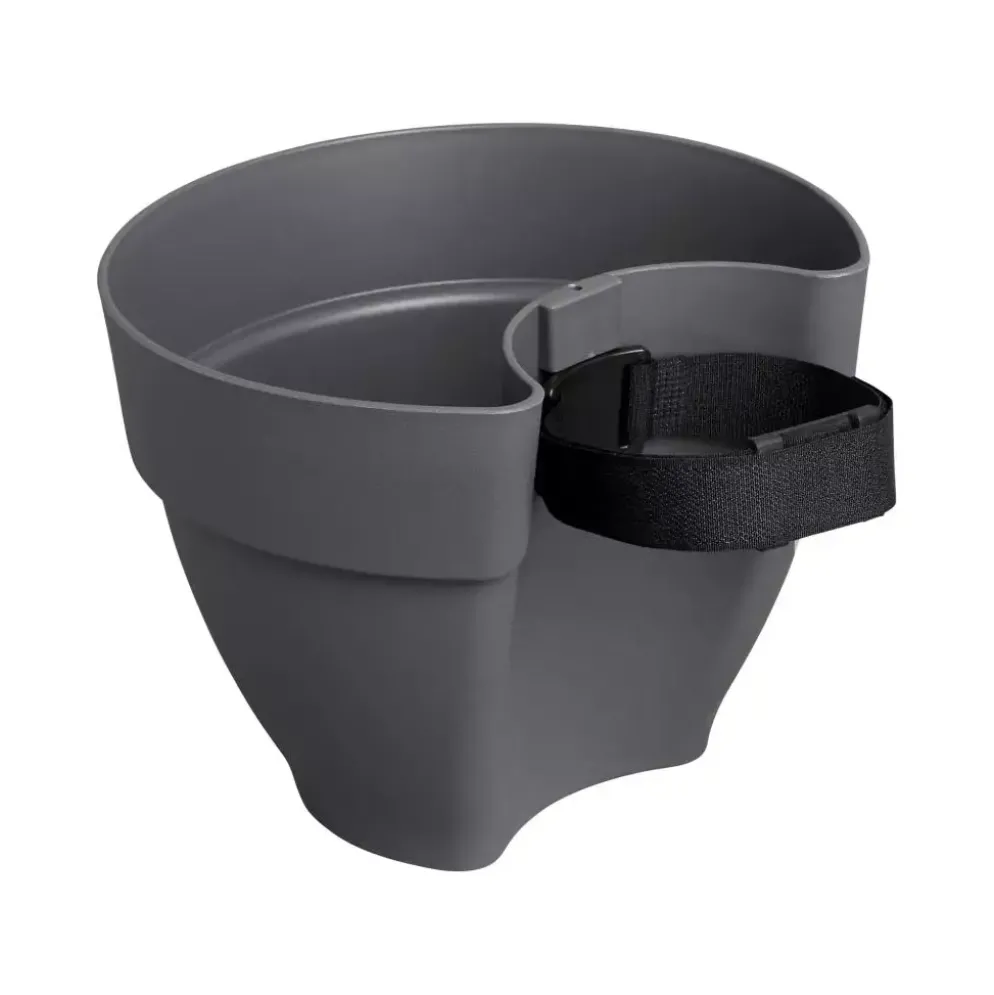 Elho Vibia Campana regenpijpbakje 22cm antraciet