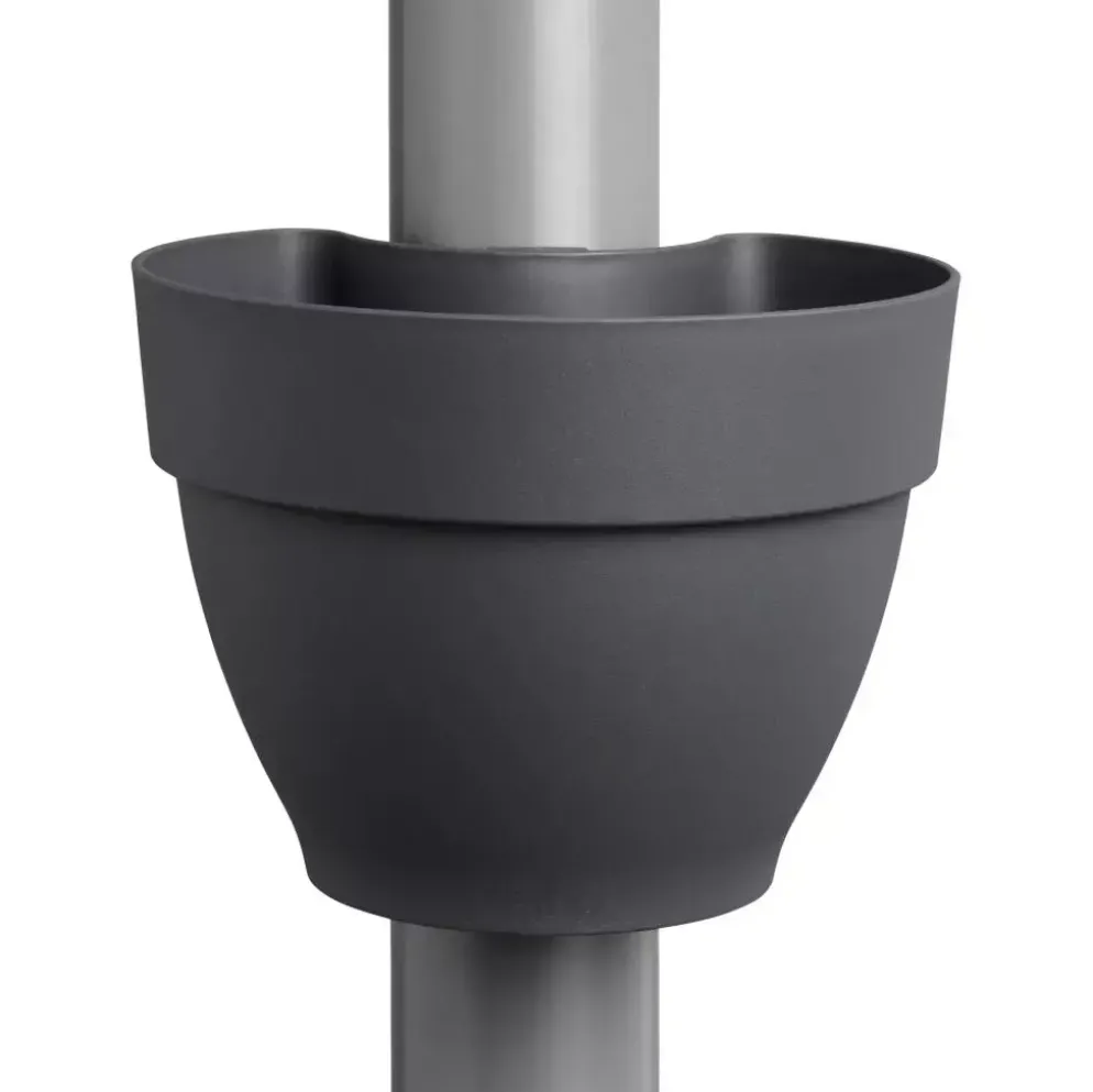 Elho Vibia Campana regenpijpbakje 22cm antraciet
