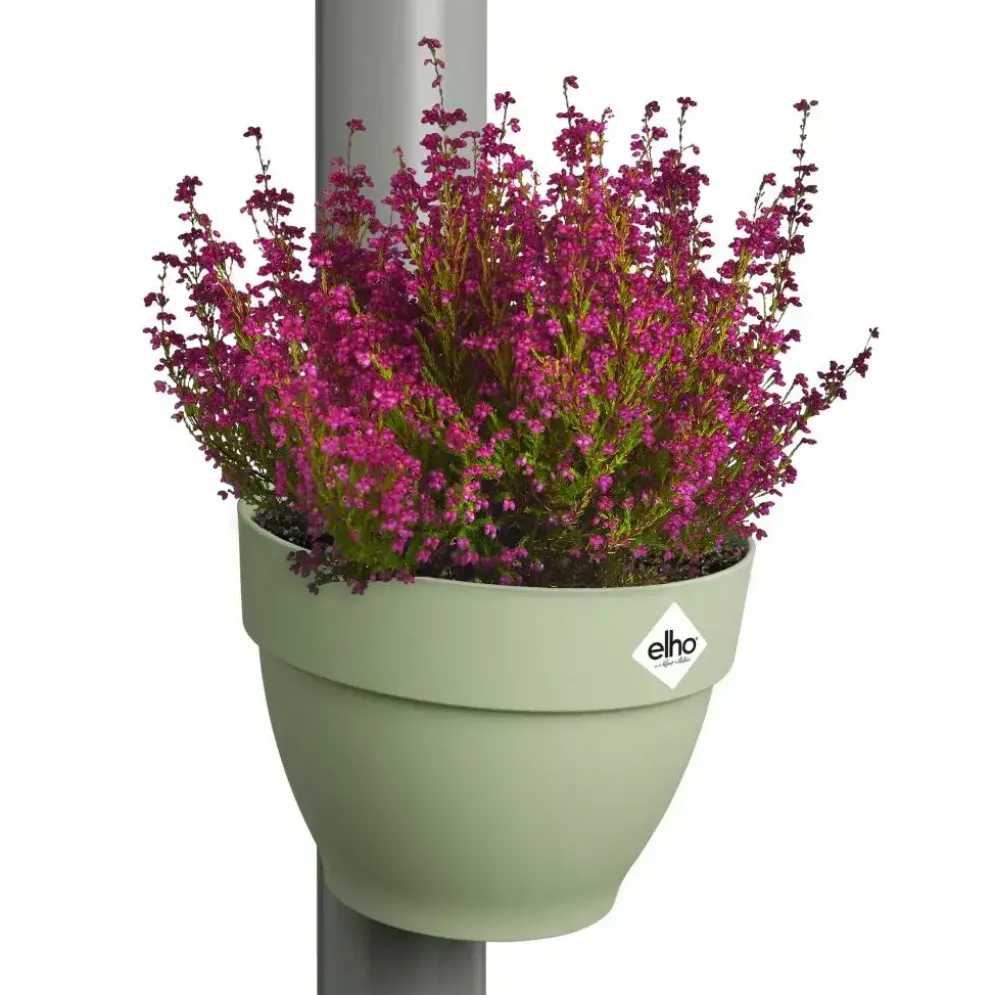 Elho Vibia Campana regenpijp bloempot 21x16cm pistache groen