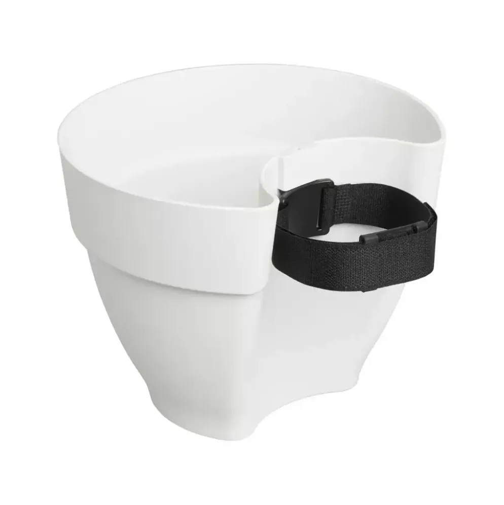 Elho Vibia Campana regenpijp bloempot 21x16cm zijde wit