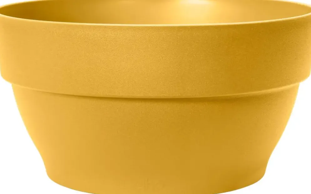 Elho Vibia Campana schaal rond 27 cm honinggeel