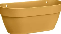 Elho Vibia Campana wall basket wandbak 35 cm honinggeel