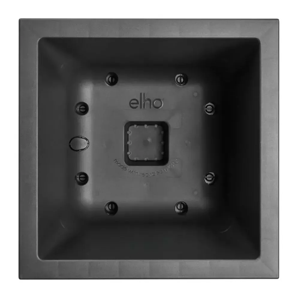 Elho Vivo next vierkant plantenbak met wielen 30cm living black