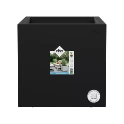 Elho Vivo next vierkant plantenbak met wielen 30cm living black