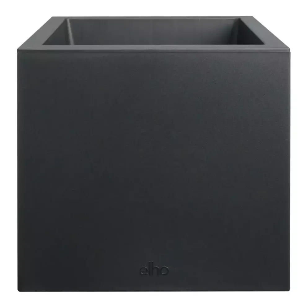 Elho Vivo next vierkant plantenbak met wielen 30cm living black