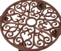 Esschert Design plantentrolley rond gietijzer 34,5 cm