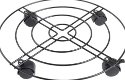Esschert Design Plantentrolley Esschert's Garden Antraciet – Ø38,2 x H6,7 cm