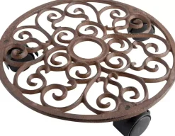 Esschert Design plantentrolley rond gietijzer 29,3 cm
