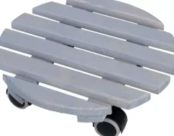 Esschert Design trolley grijs rond indoor